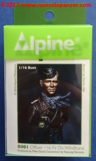 01 116 Pz Division Officer bust Alpine